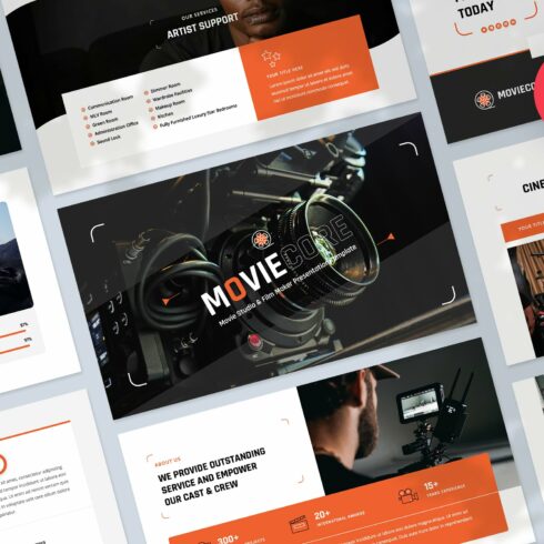 Movie Studio PowerPoint Template | Master Bundles