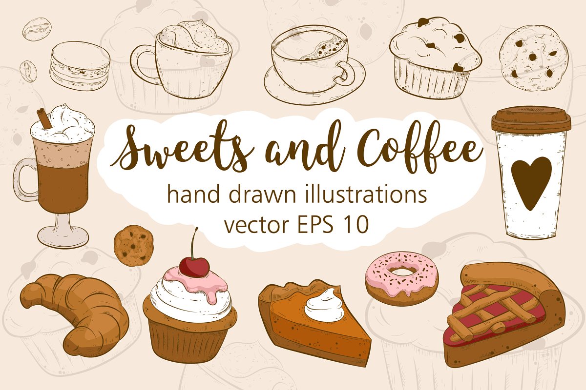 Cover image of Sweets and Coffee.
