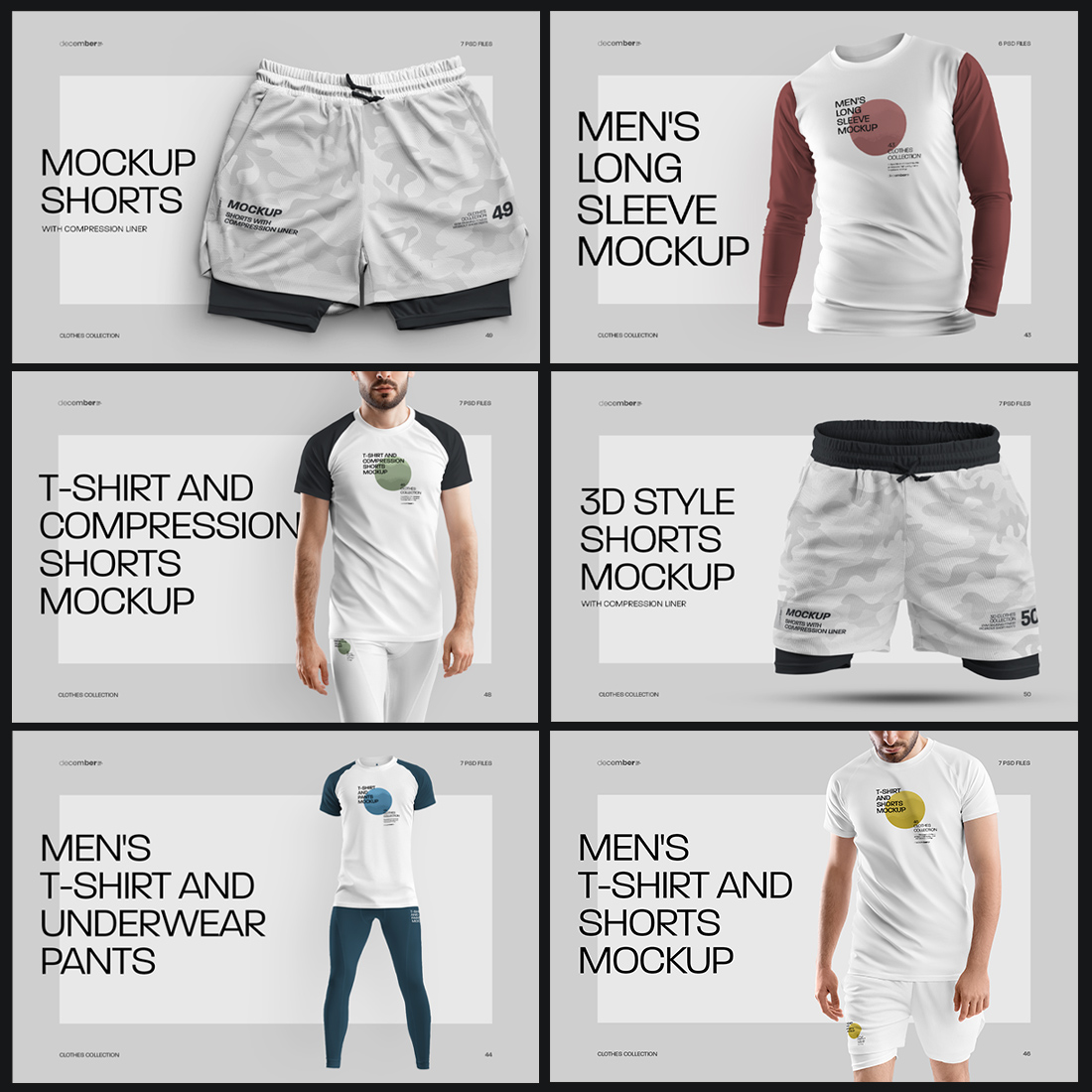 Big Bundle Sportswear Man Mockups Preview Image.