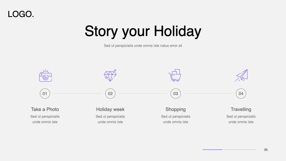 Slide for story of your holiday.