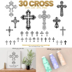 Cross SVG, Crosses Clipart, Christian Svg Files – MasterBundles