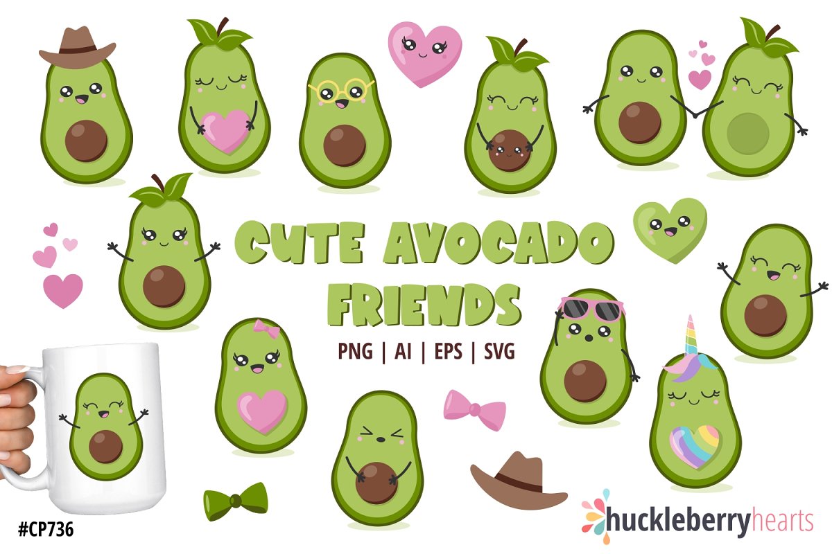 Cover image of Cute avocado friends.