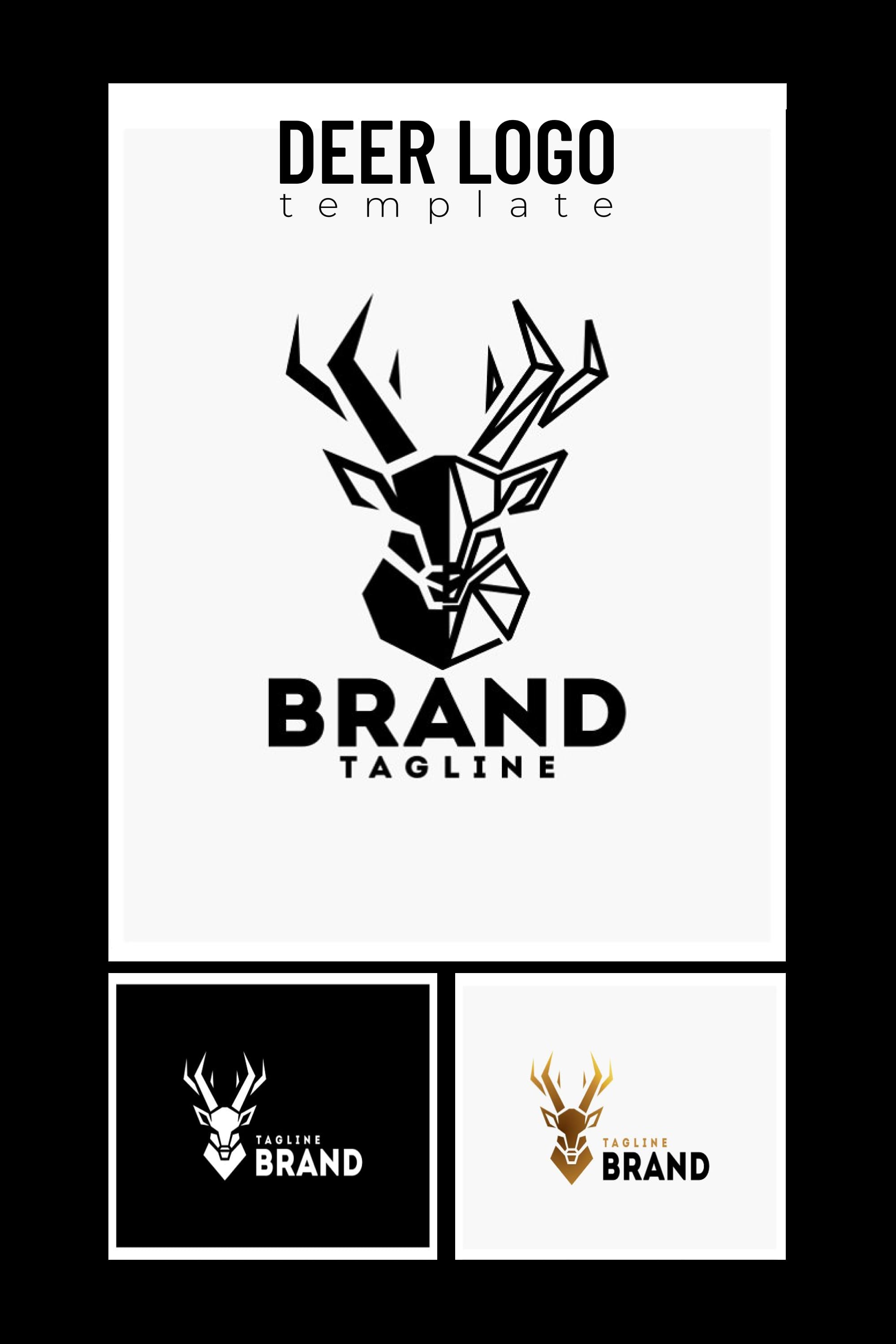 deer logo template pinterest2