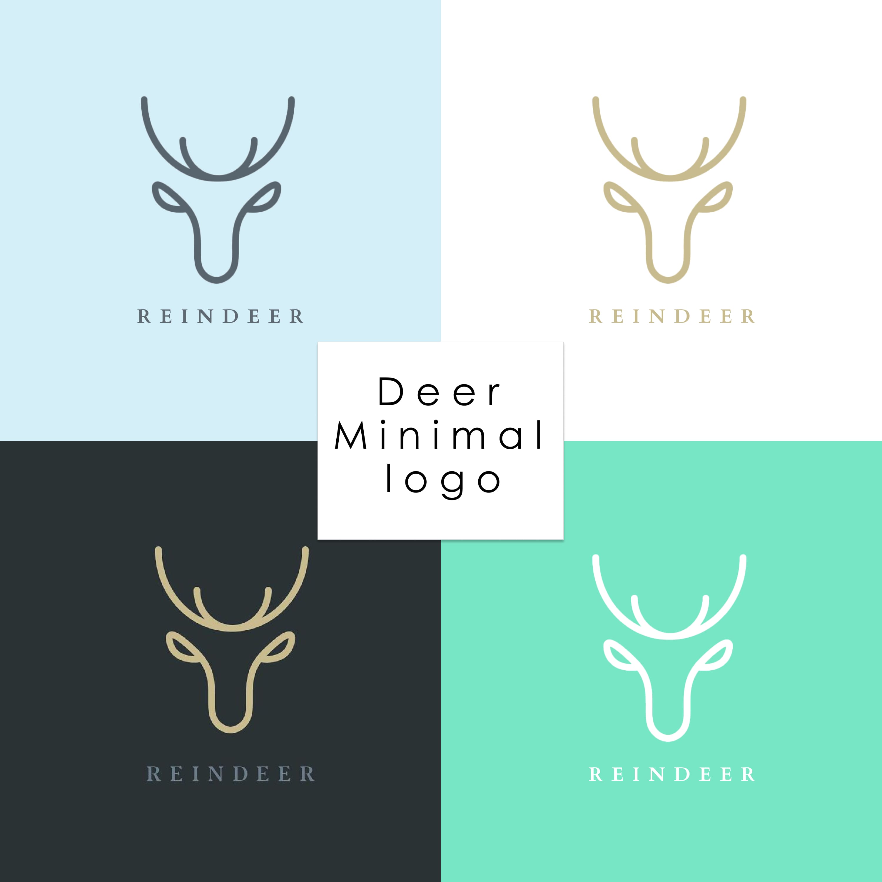 Deer Minimal logo.
