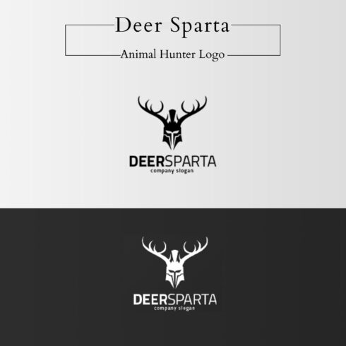 Deer Sparta - Animal Hunter Logo.