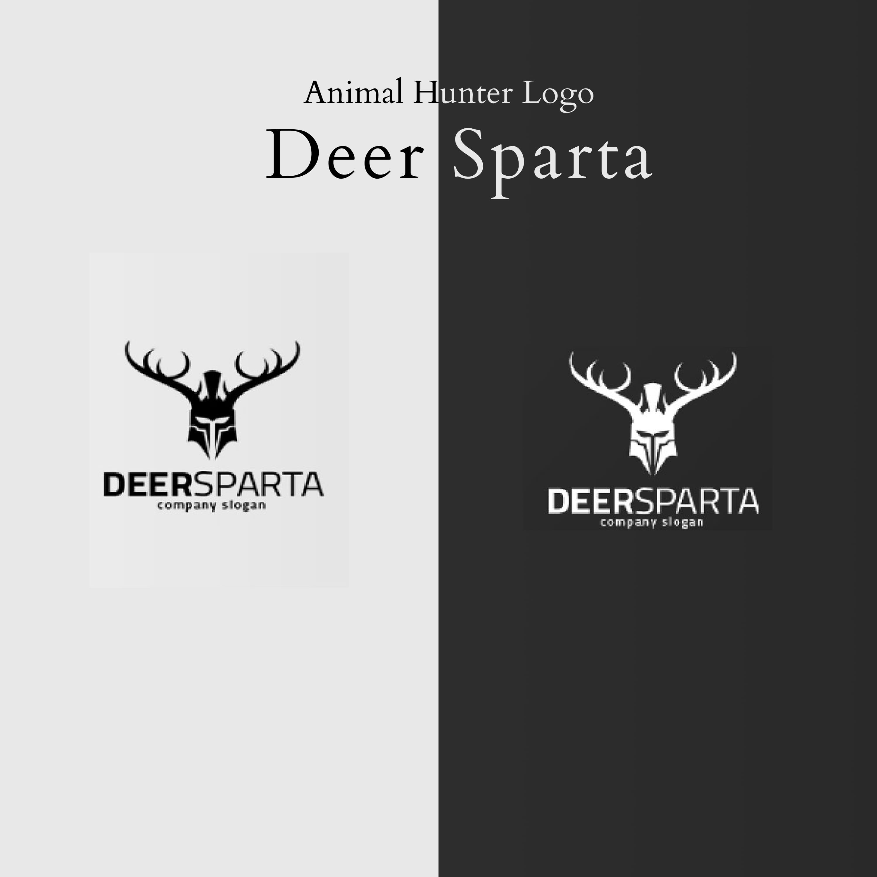 Deer Sparta - Animal Hunter Logo cover.