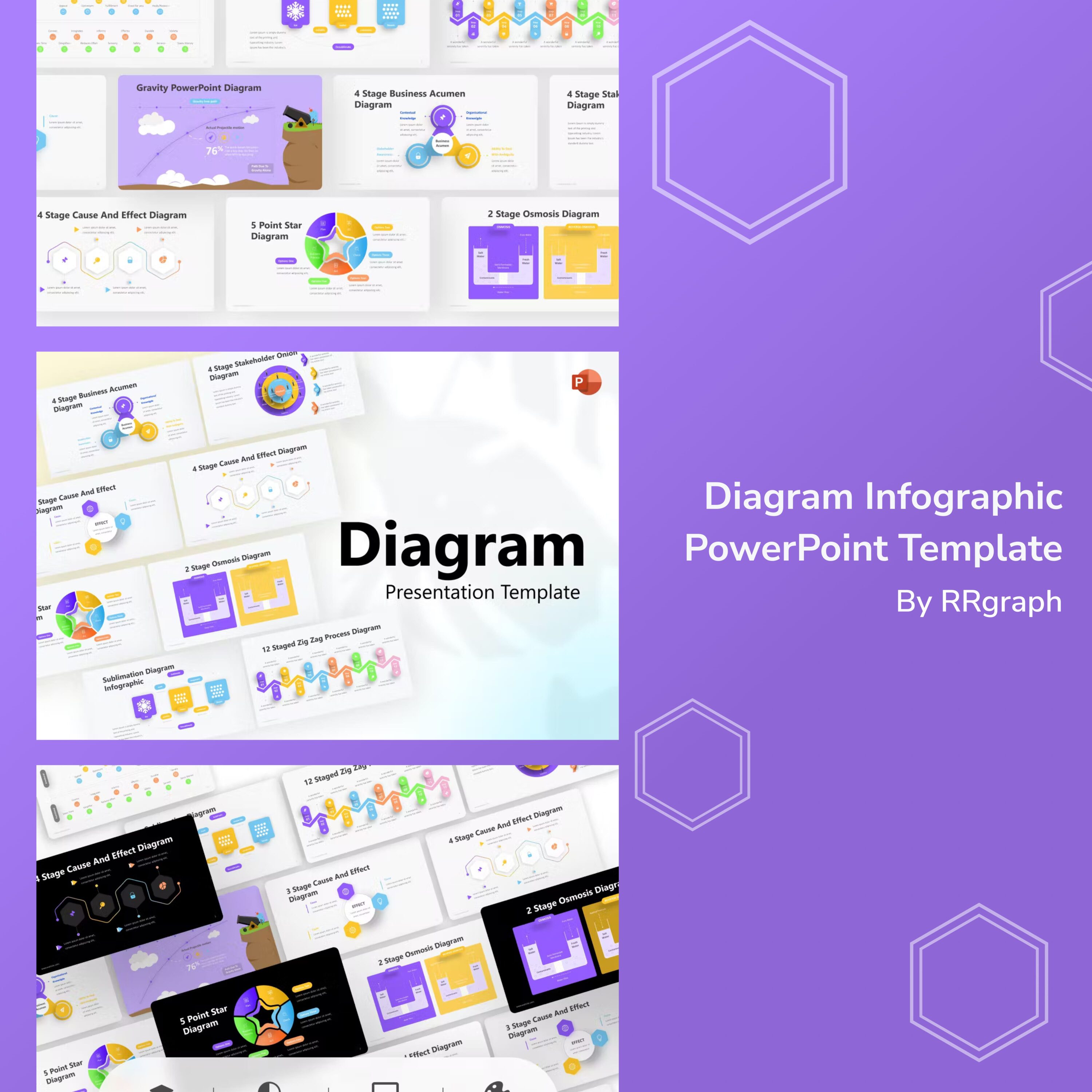 Diagram Infographic PowerPoint Template.
