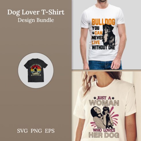 Dog Lover T-shirt Design Bundle.