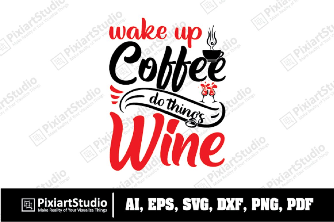 Nice lettering for coffee and wine lovers.