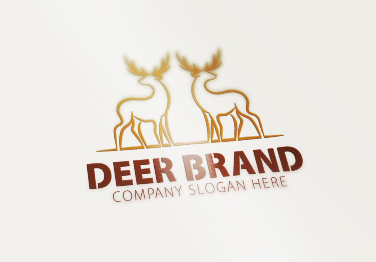 Cute deers for your logo.