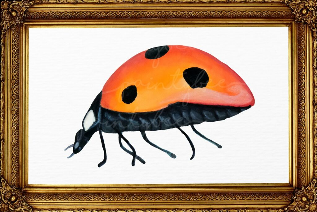 Ladybug Watercolor Clipart SVG - MasterBundles