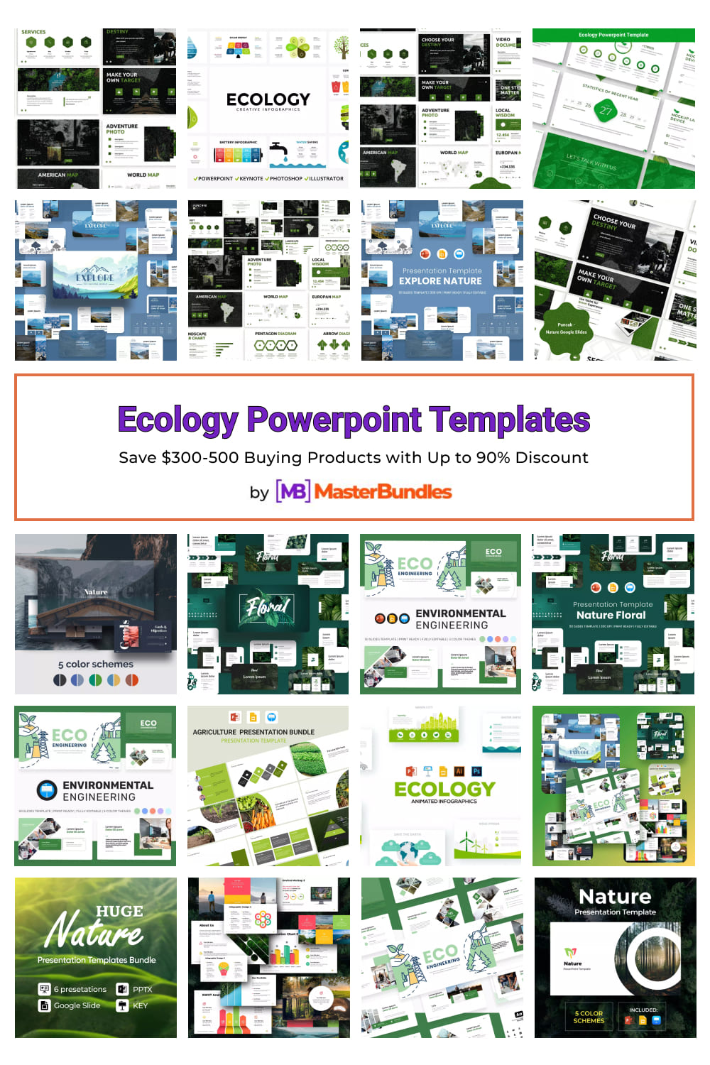 Ecology Powerpoint Templates Pinterest image.