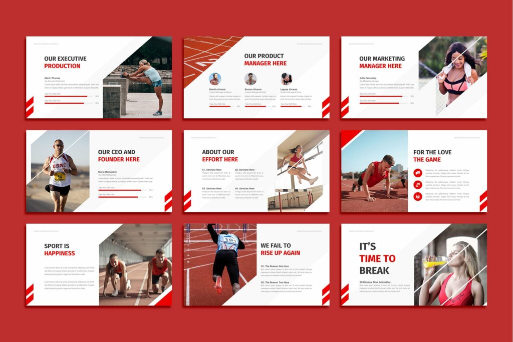 Sprinto - Sport Powerpoint Templates – MasterBundles