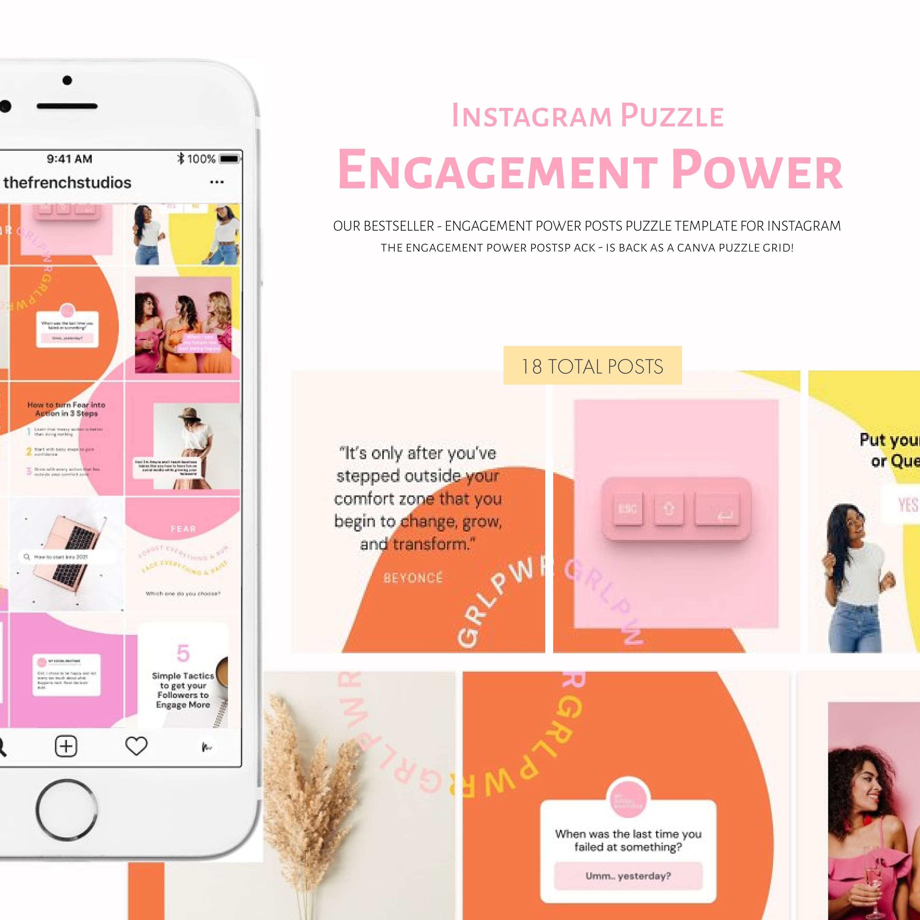 Engagement Power Instagram Puzzle.