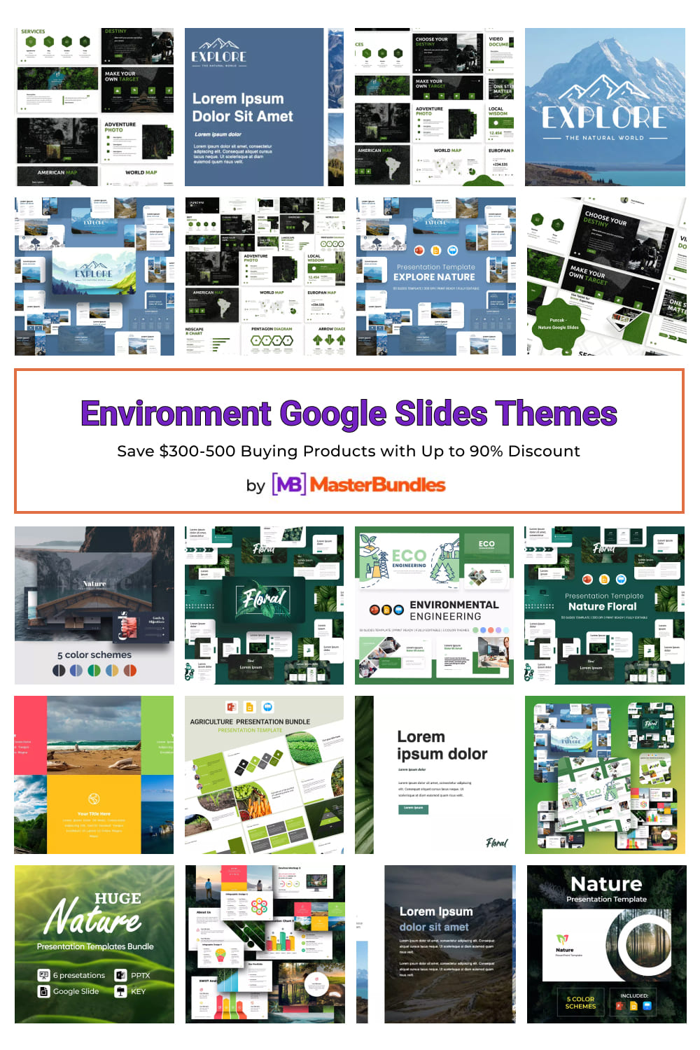 Environment Google Slides Themes Pinterest image.