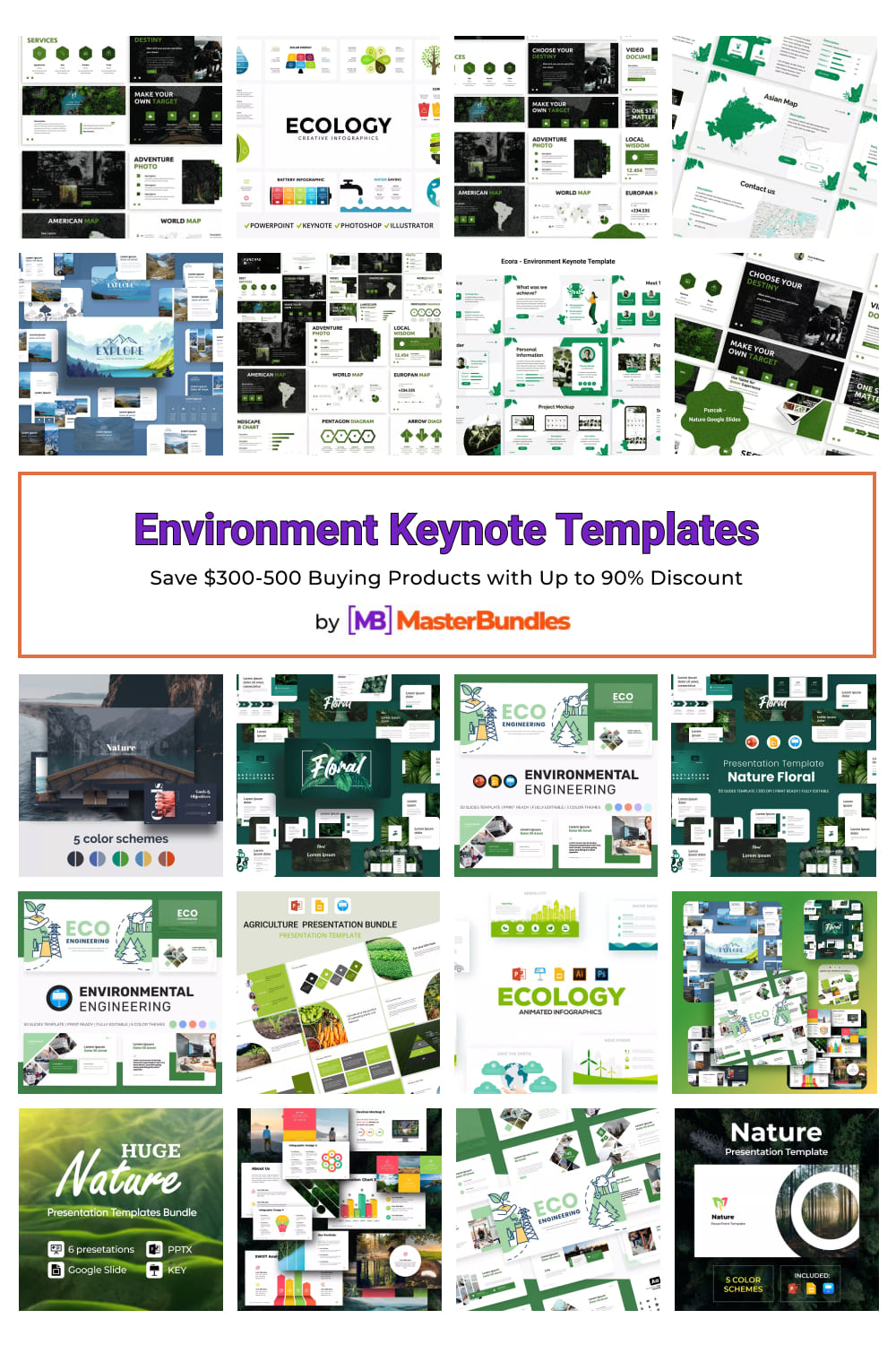 Environment Keynote Templates Pinterest image.