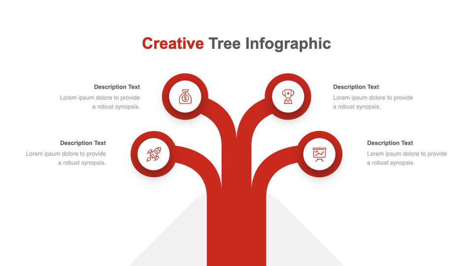 Creative tree infographic.