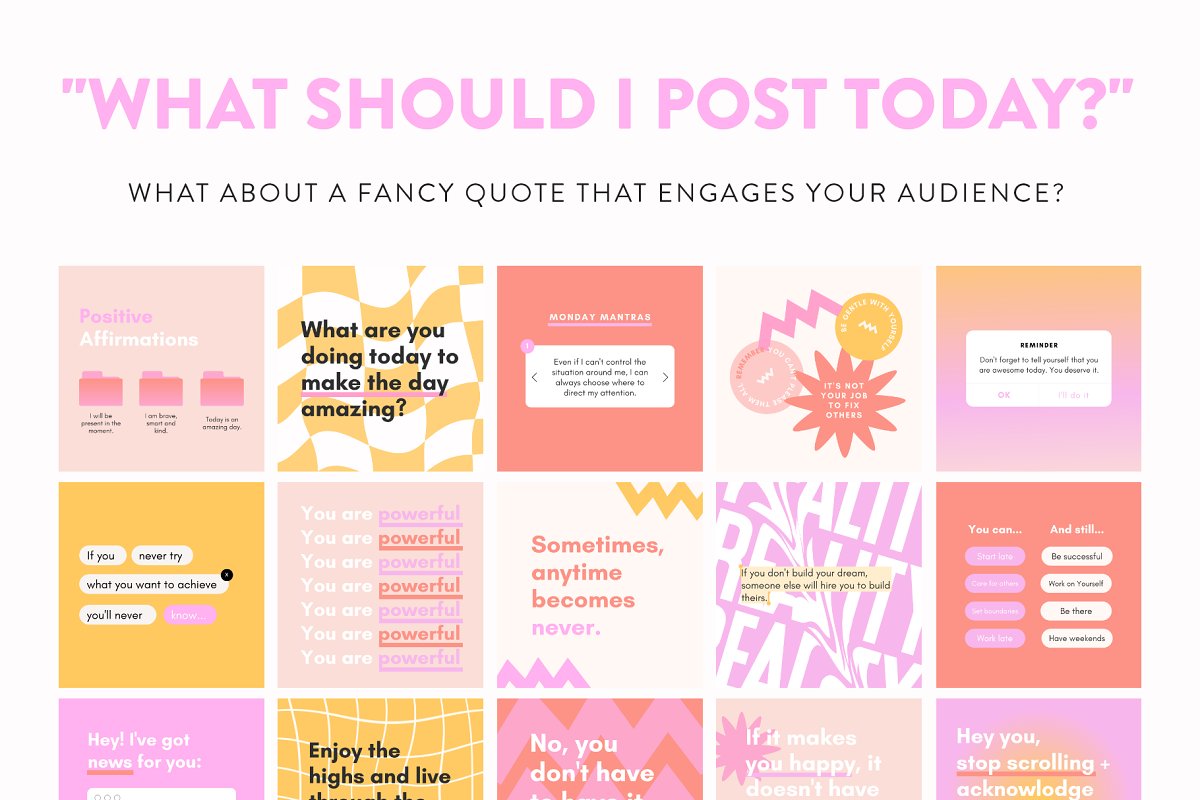 Fancy quotes that engage your audience.