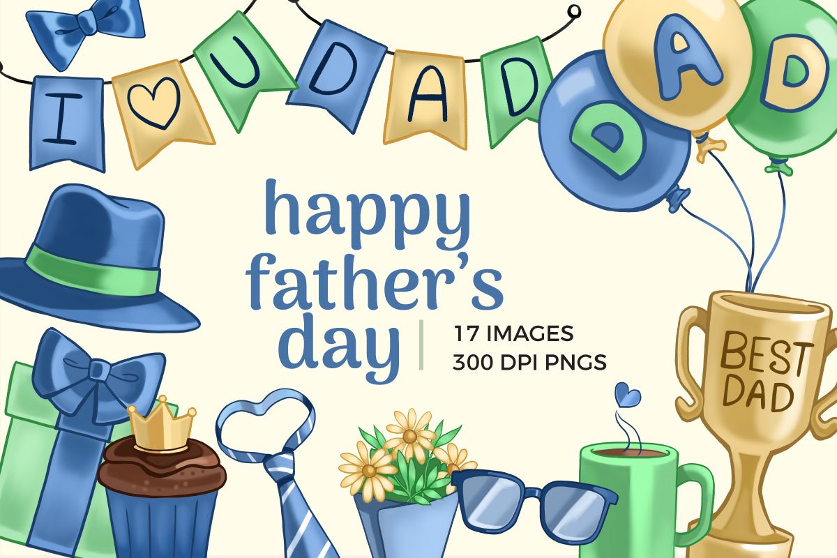 Cover image of Father's Day Clipart.