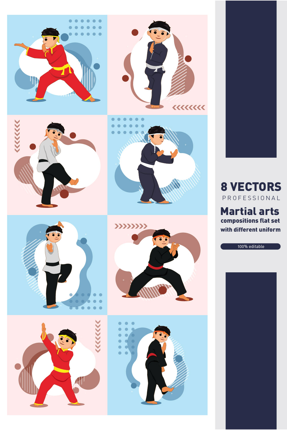 Martial Arts Compositions Flat Set
