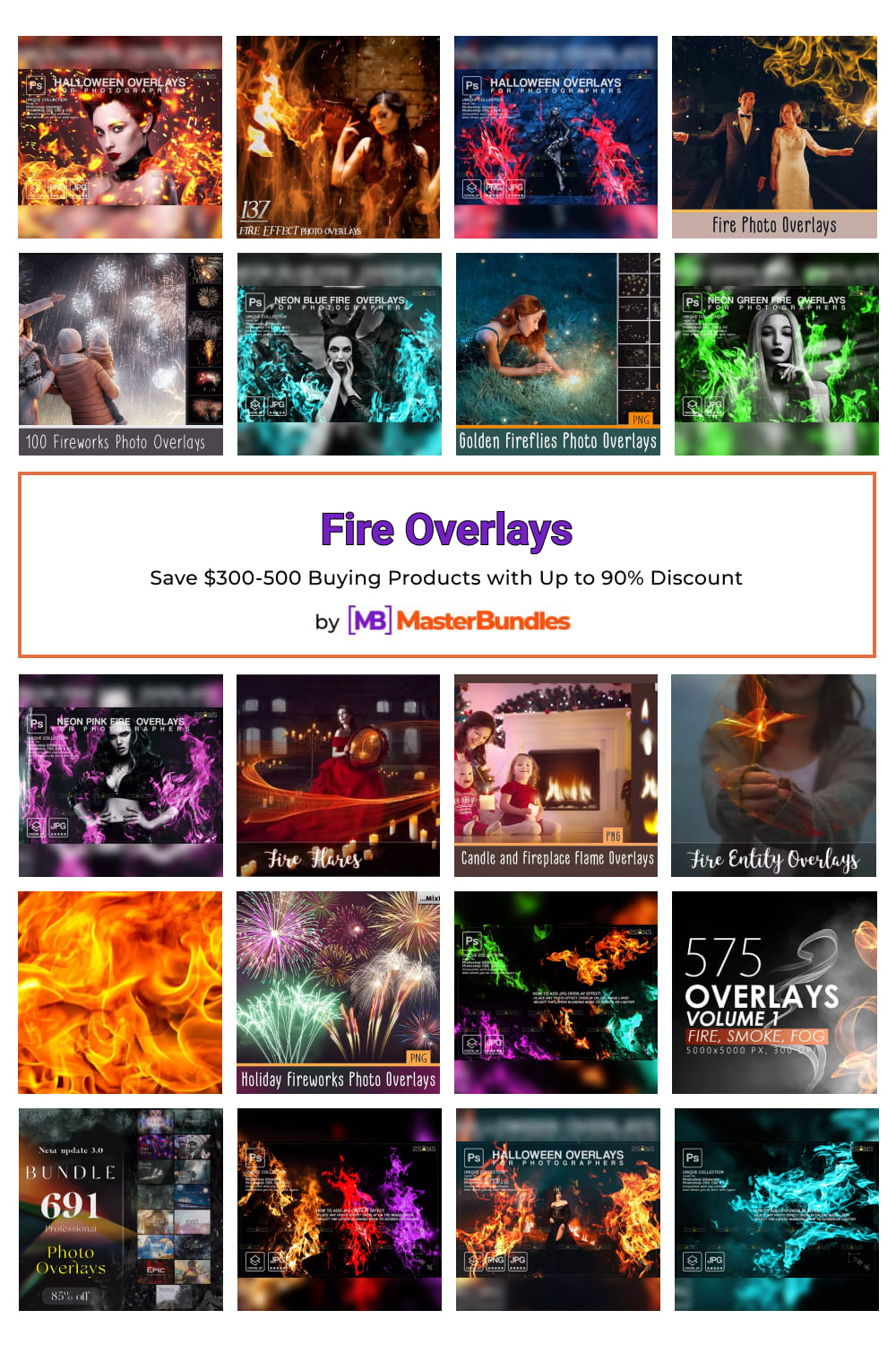 Fire Overlays Pinterest image.