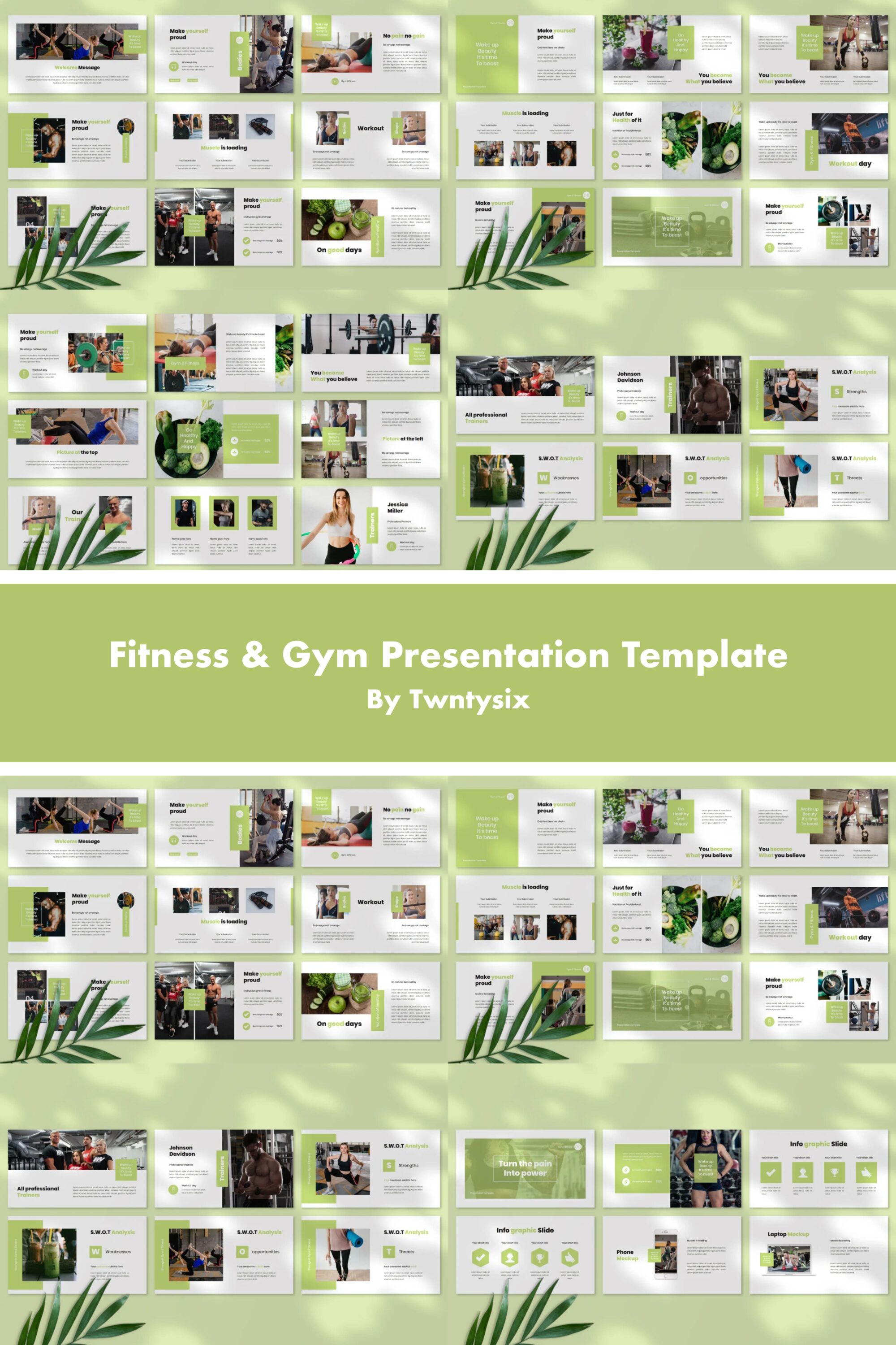 fitness gym presentation template 03