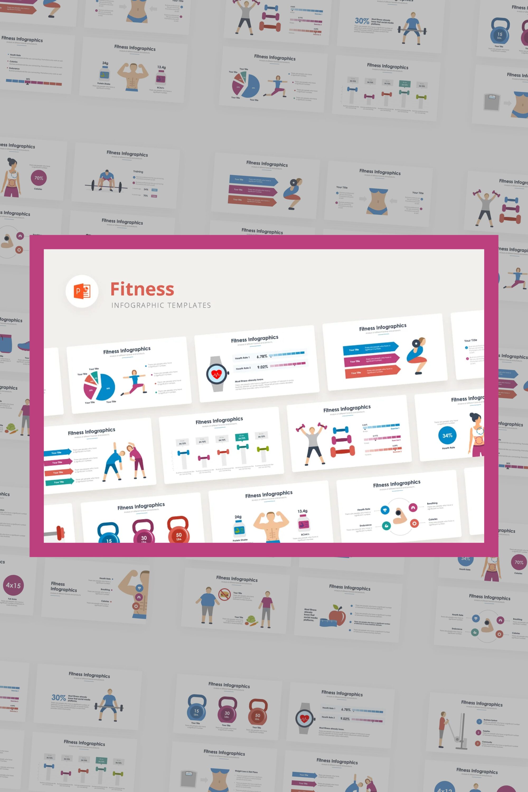 fitness infographics powerpoint 03