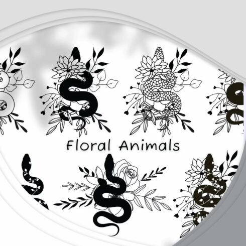 Floral animals - main image preview.