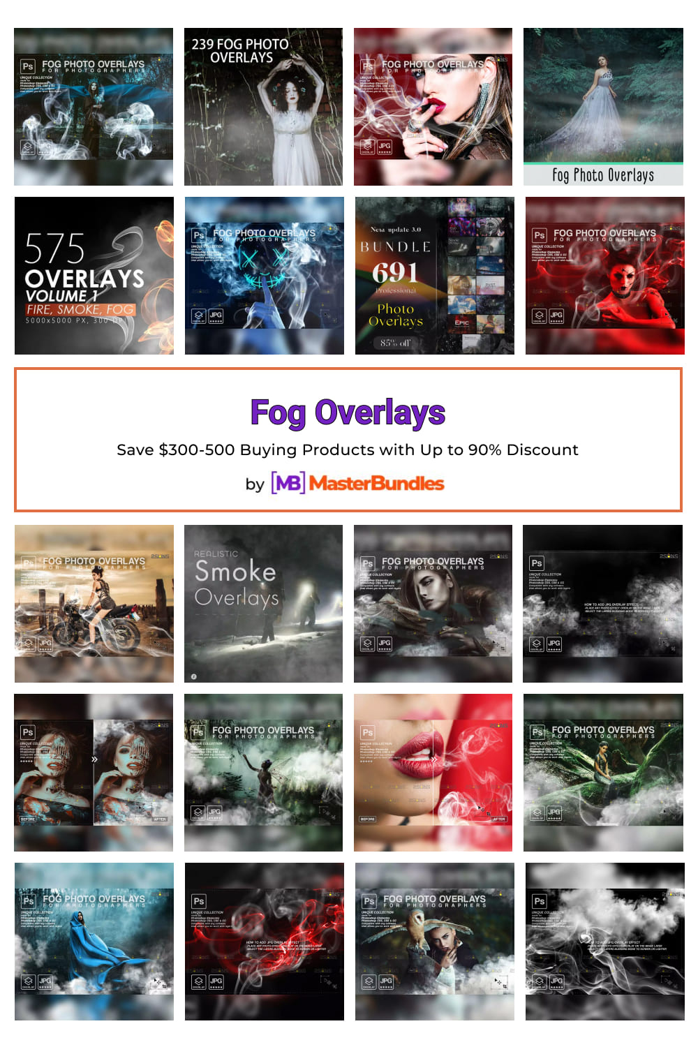 Fog Overlays Pinterest image.