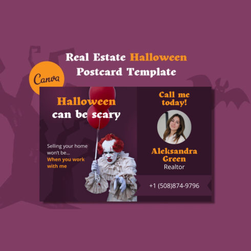 Halloween Real Estate Postcard cover image.