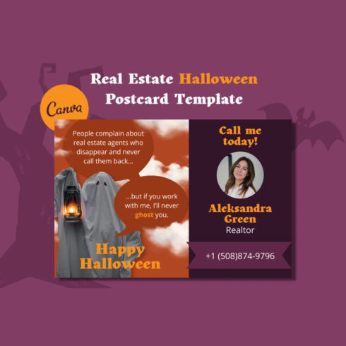 Halloween Real Estate Postcard cover image.