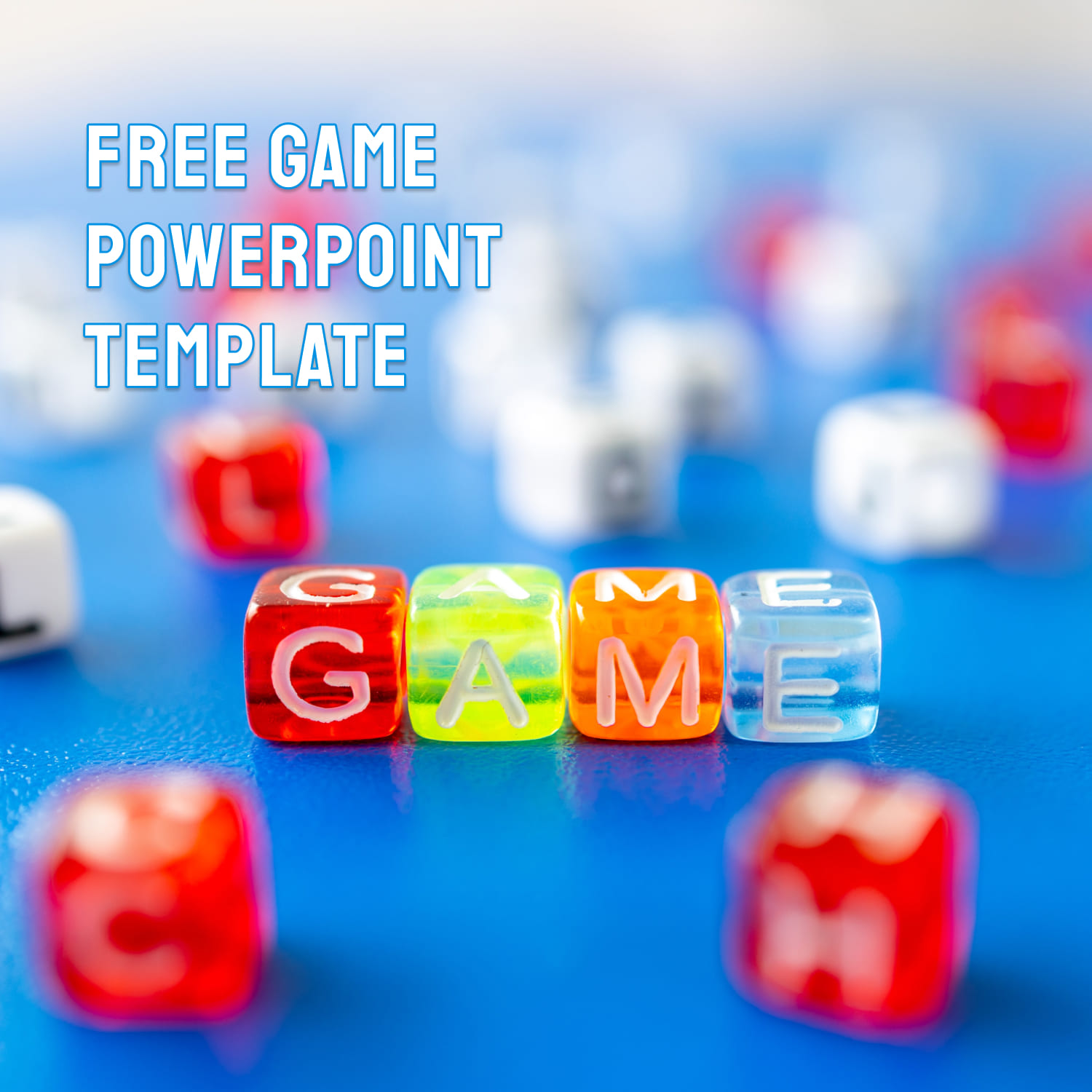Free game powerpoint template - main image preview.