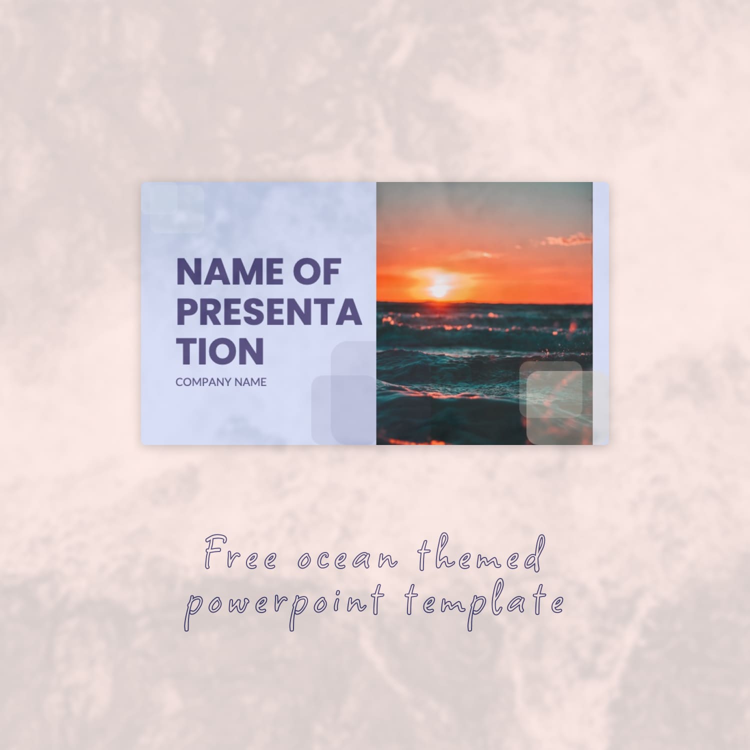 Free powerpoint ocean theme - main image preview.