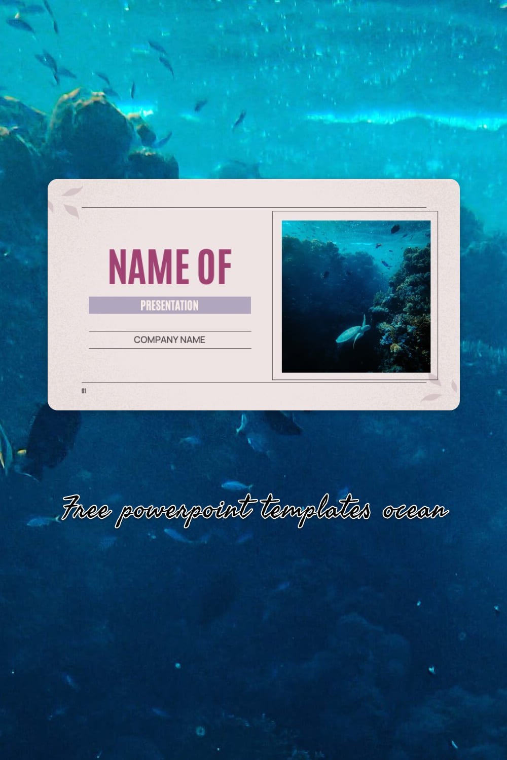 Free powerpoint templates ocean - pinterest image preview.