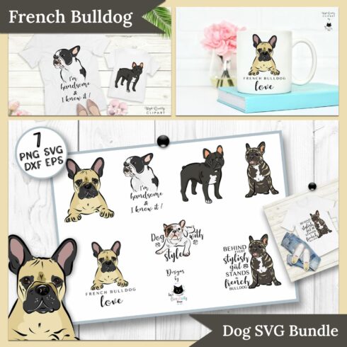 French Bulldog Dog SVG Bundle.