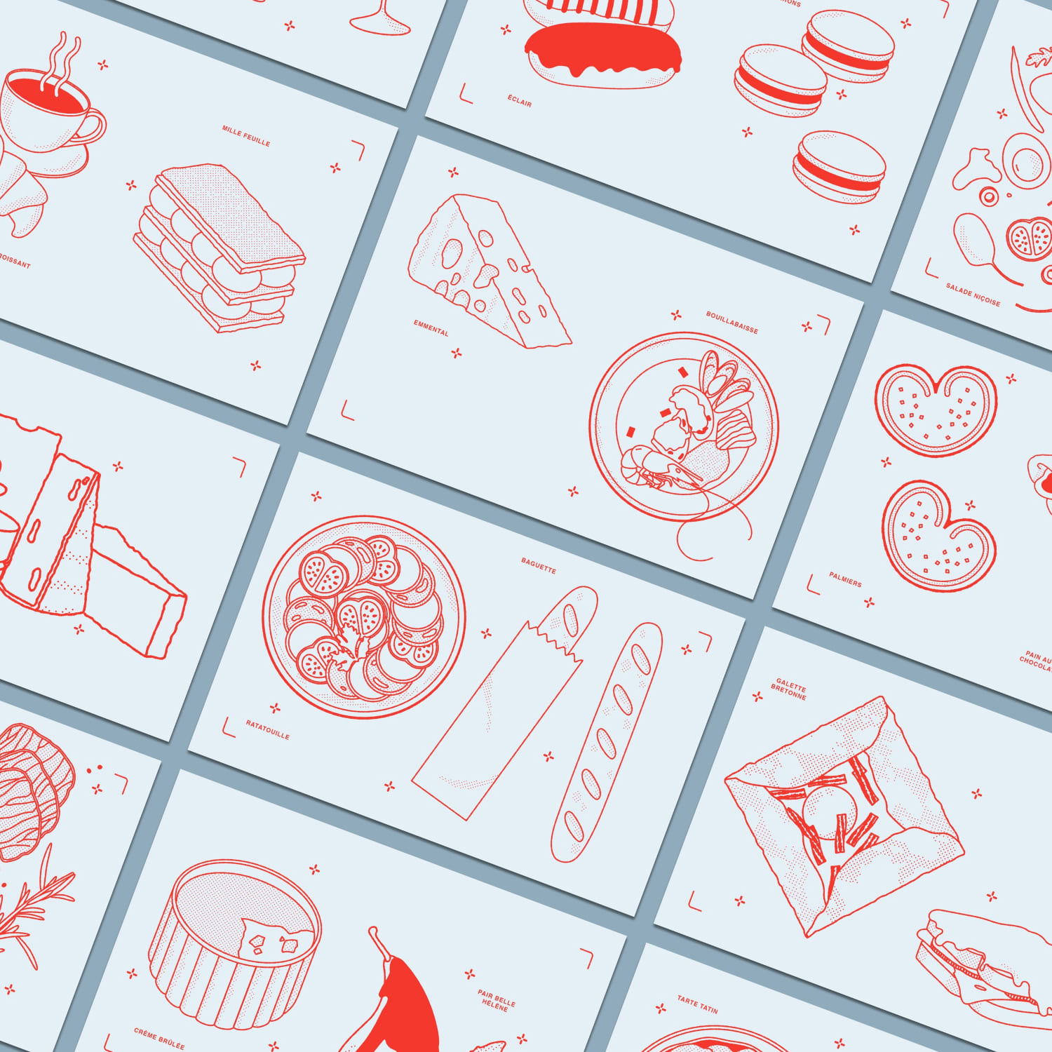 French Food Vector Illustration created by GemPortella.
