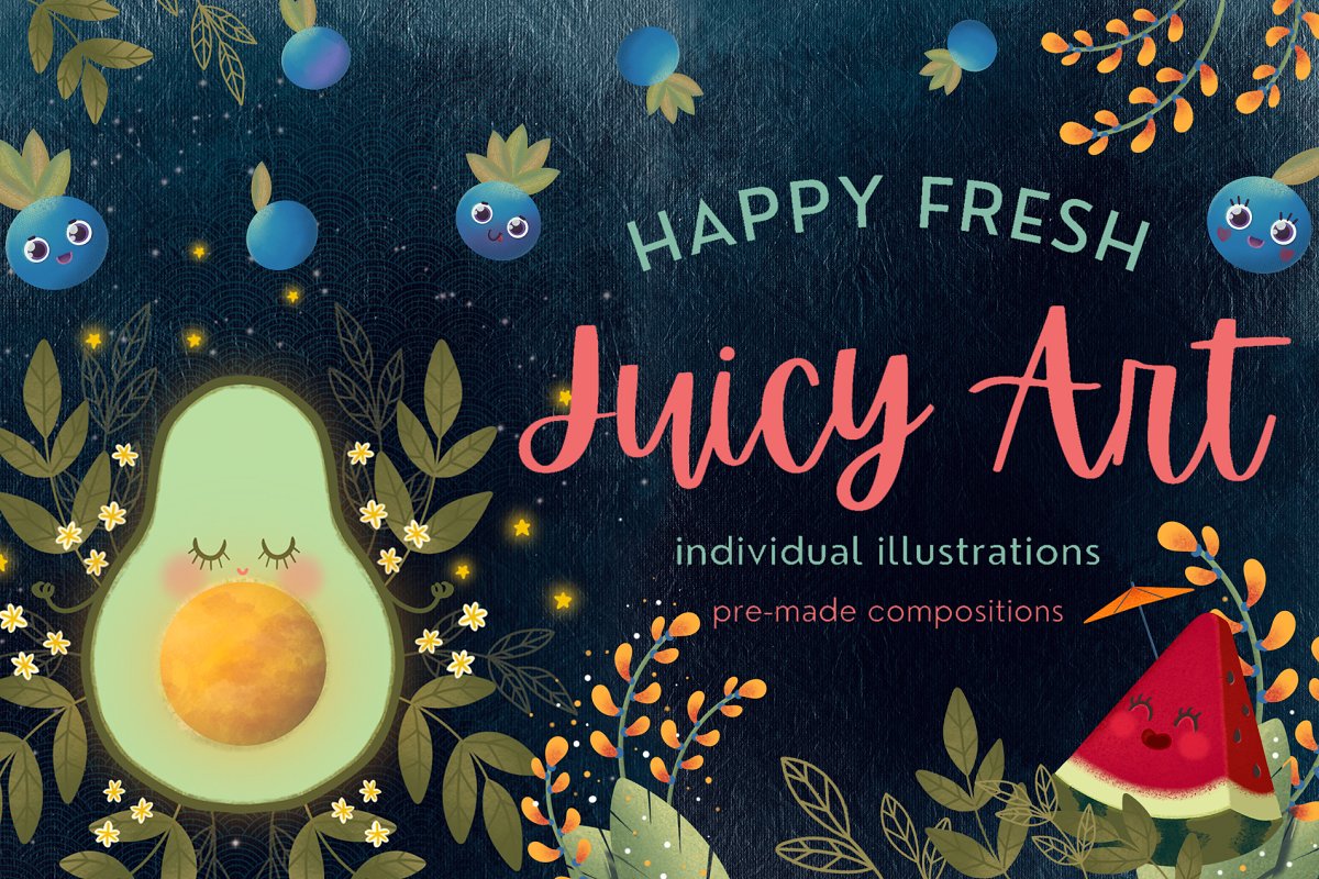 Cover image of Happy Fresh Juicy Art.