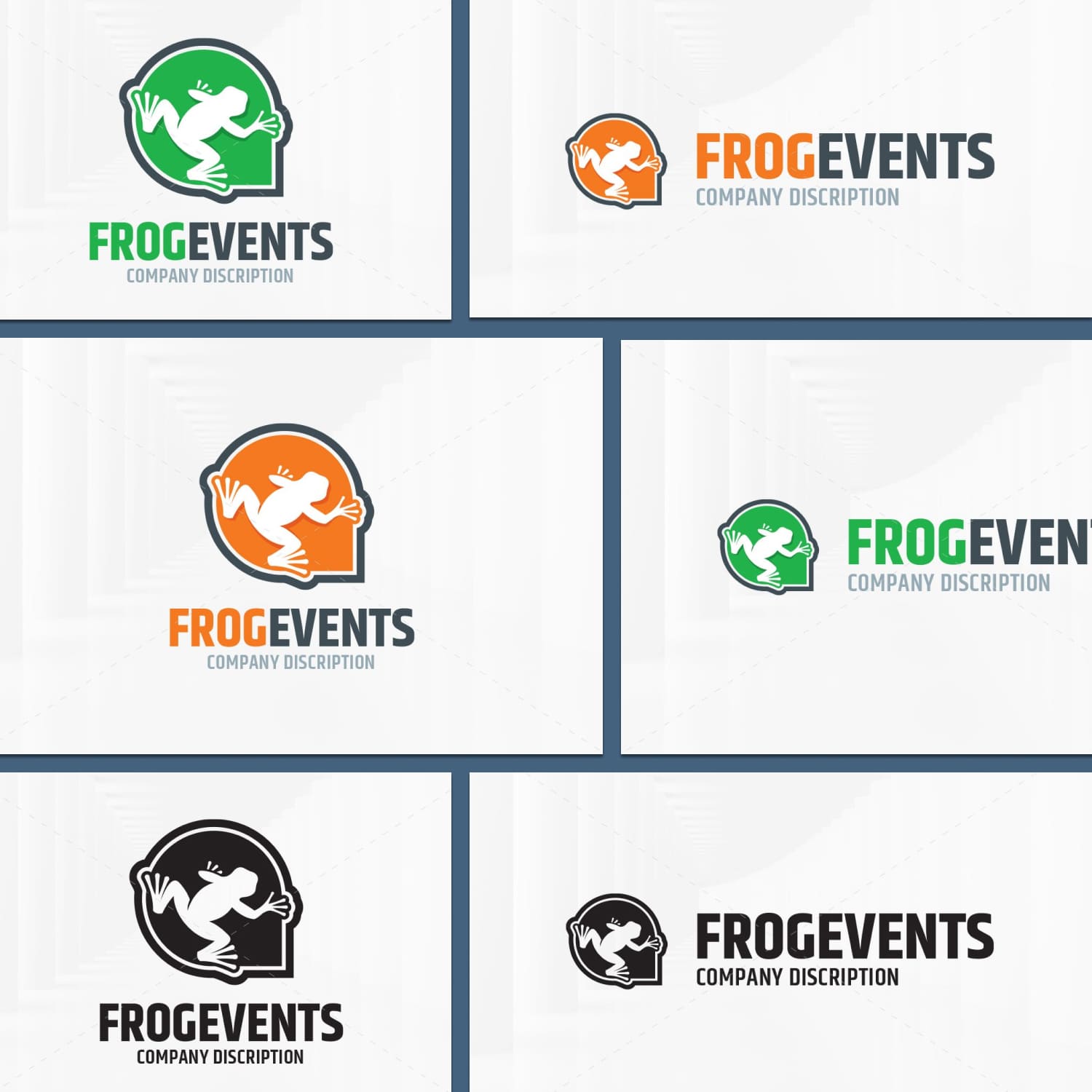Frog Events Logo Template created by LOGOMAGINE.
