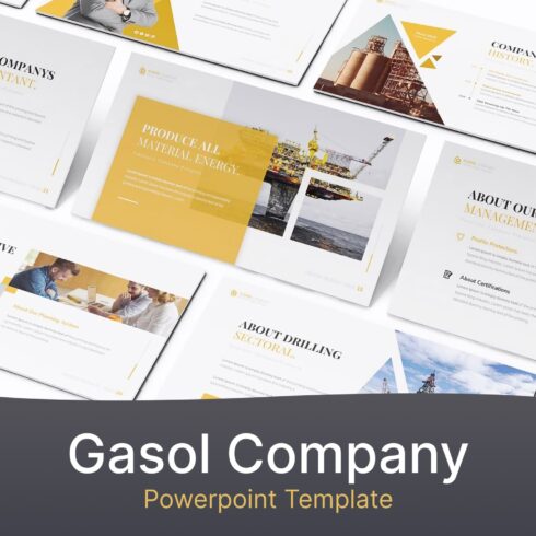 Gasol Company Powerpoint Template.