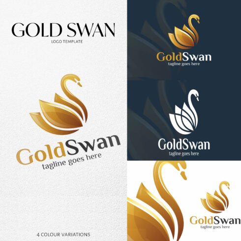 Gold Swan - Logo Template.