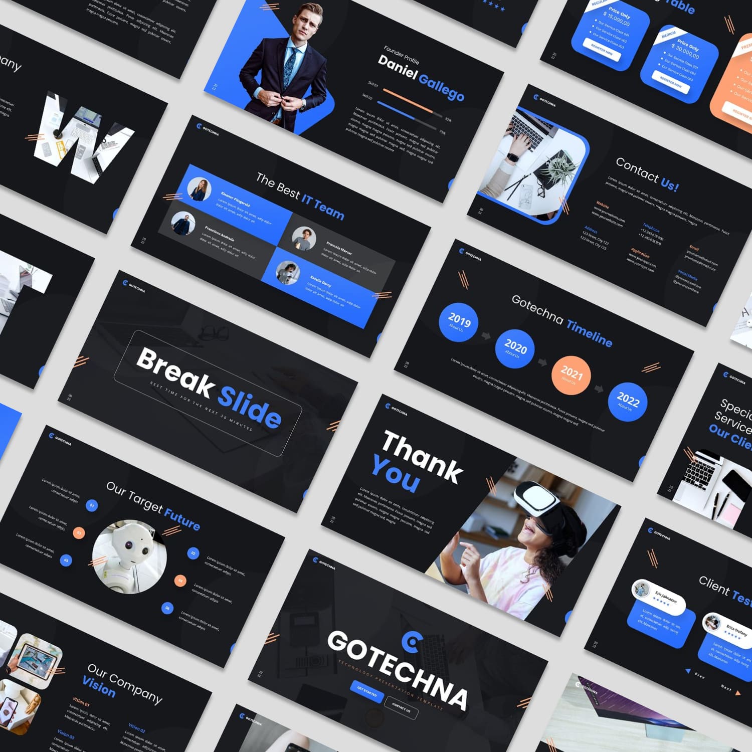 Gotechna - Powerpoint Template cover.