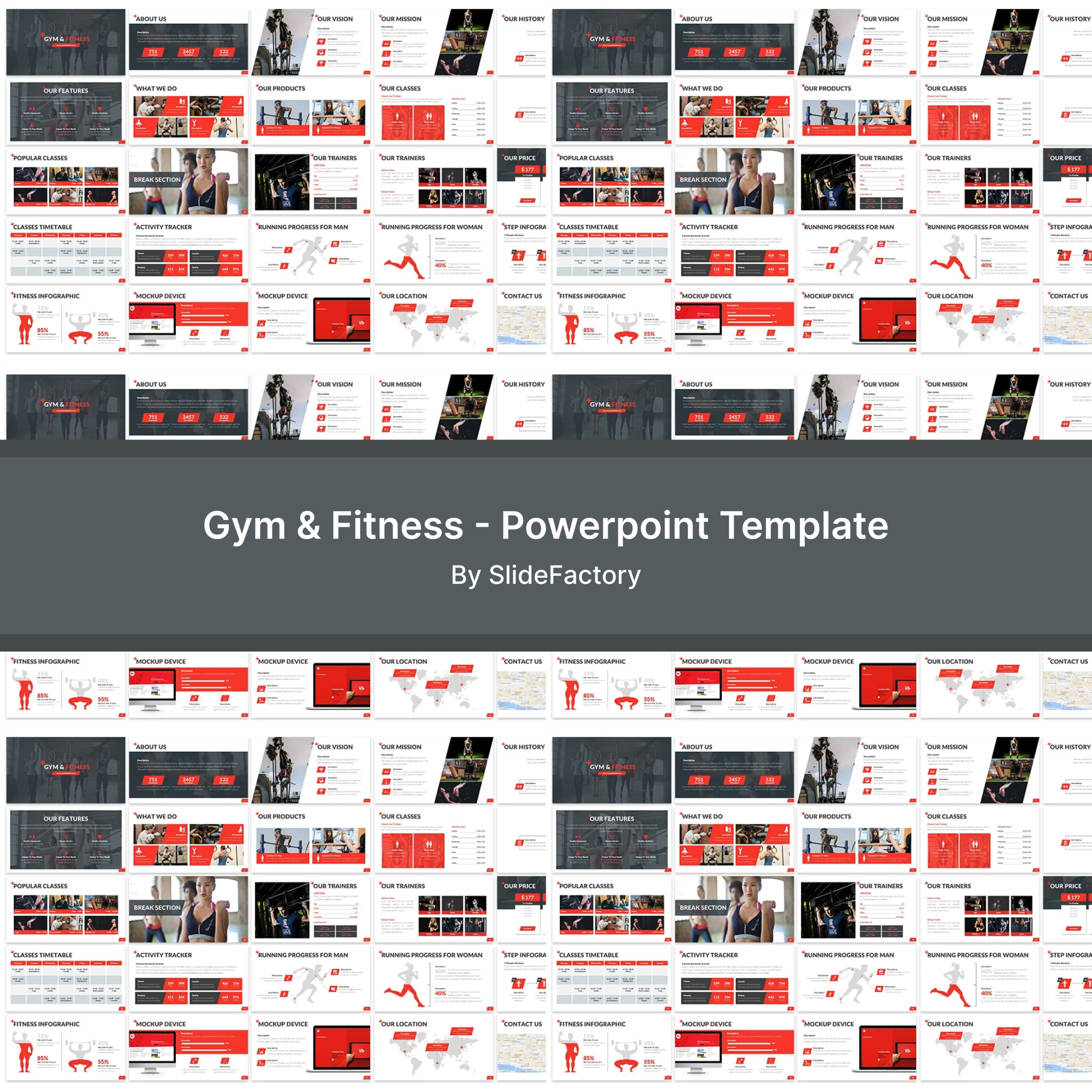 Gym & Fitness - Powerpoint Template.
