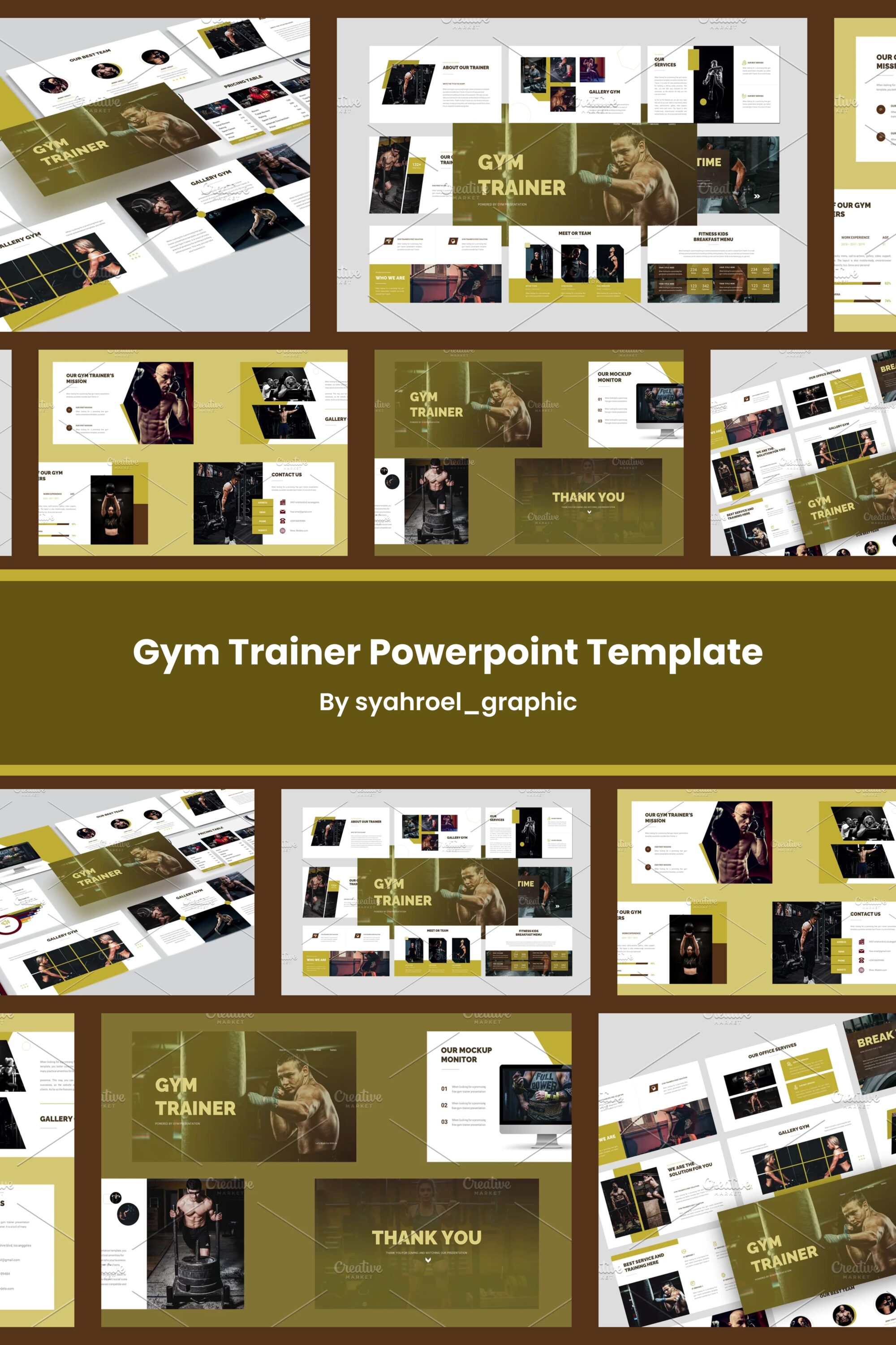 gym trainer powerpoint template 03