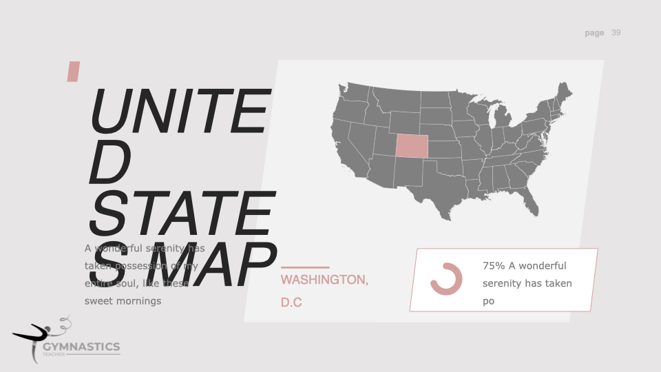 Grey USA map.