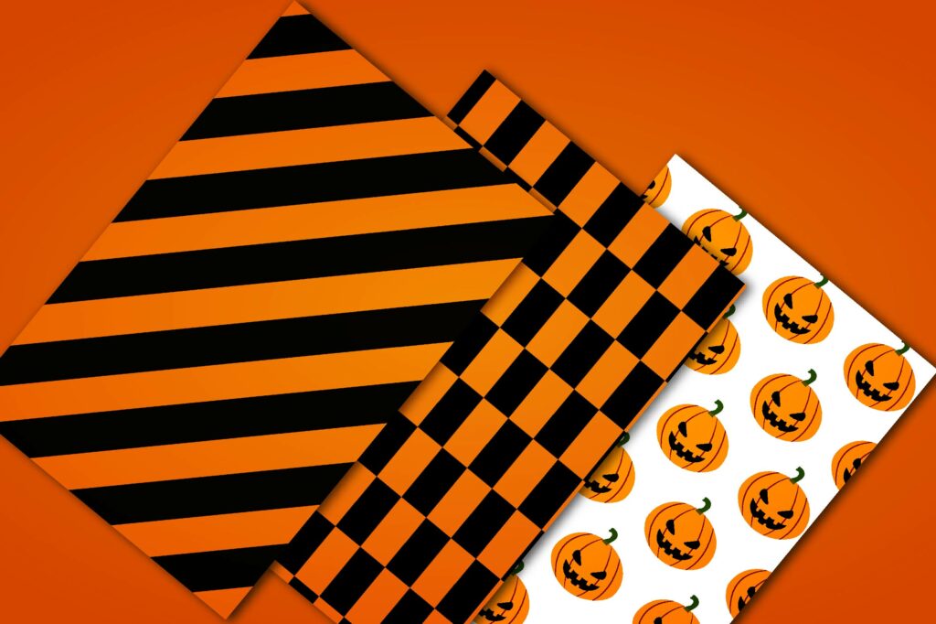 Halloween Digital Paper Patterns Bundle | MasterBundles