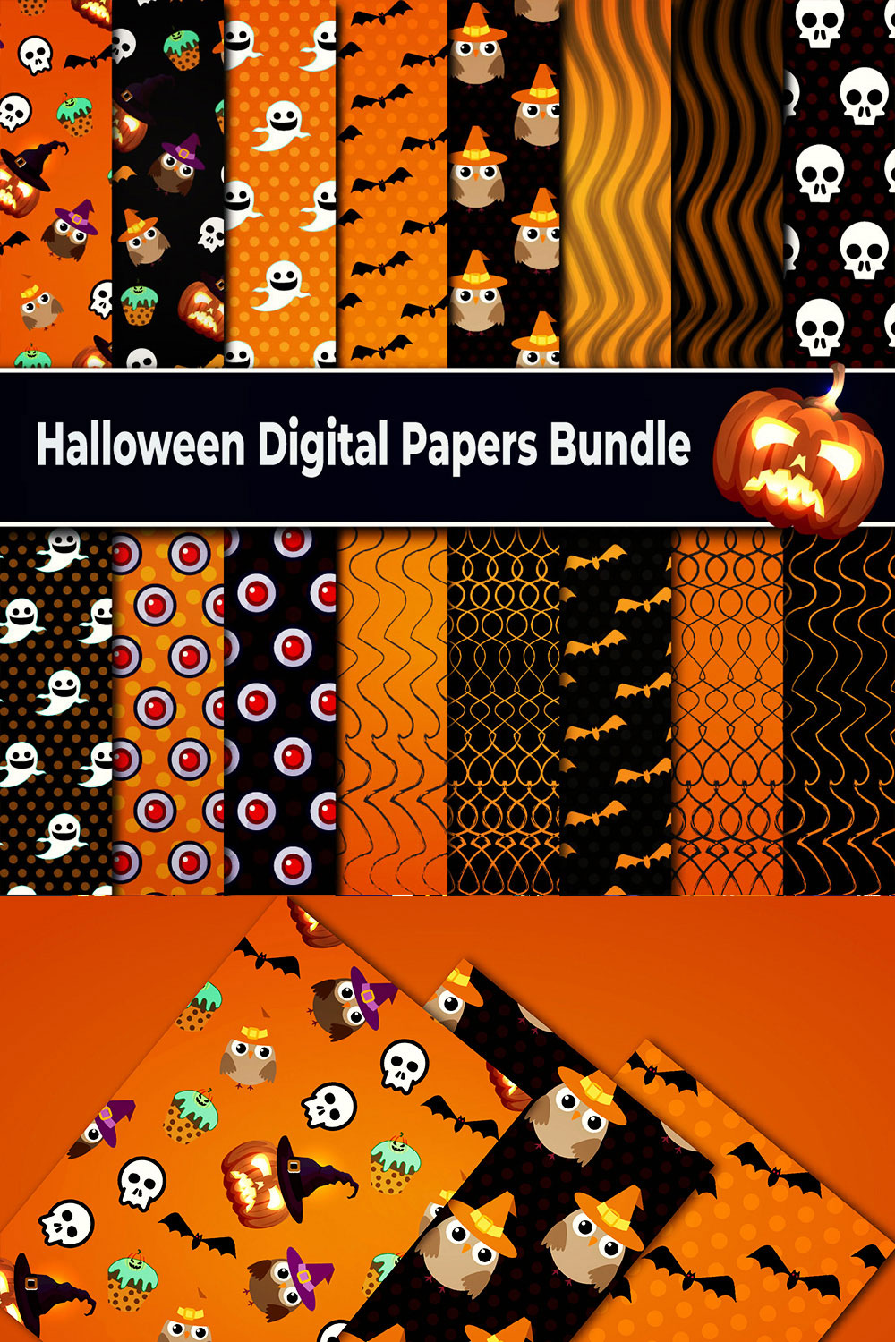 halloween digital papers 8