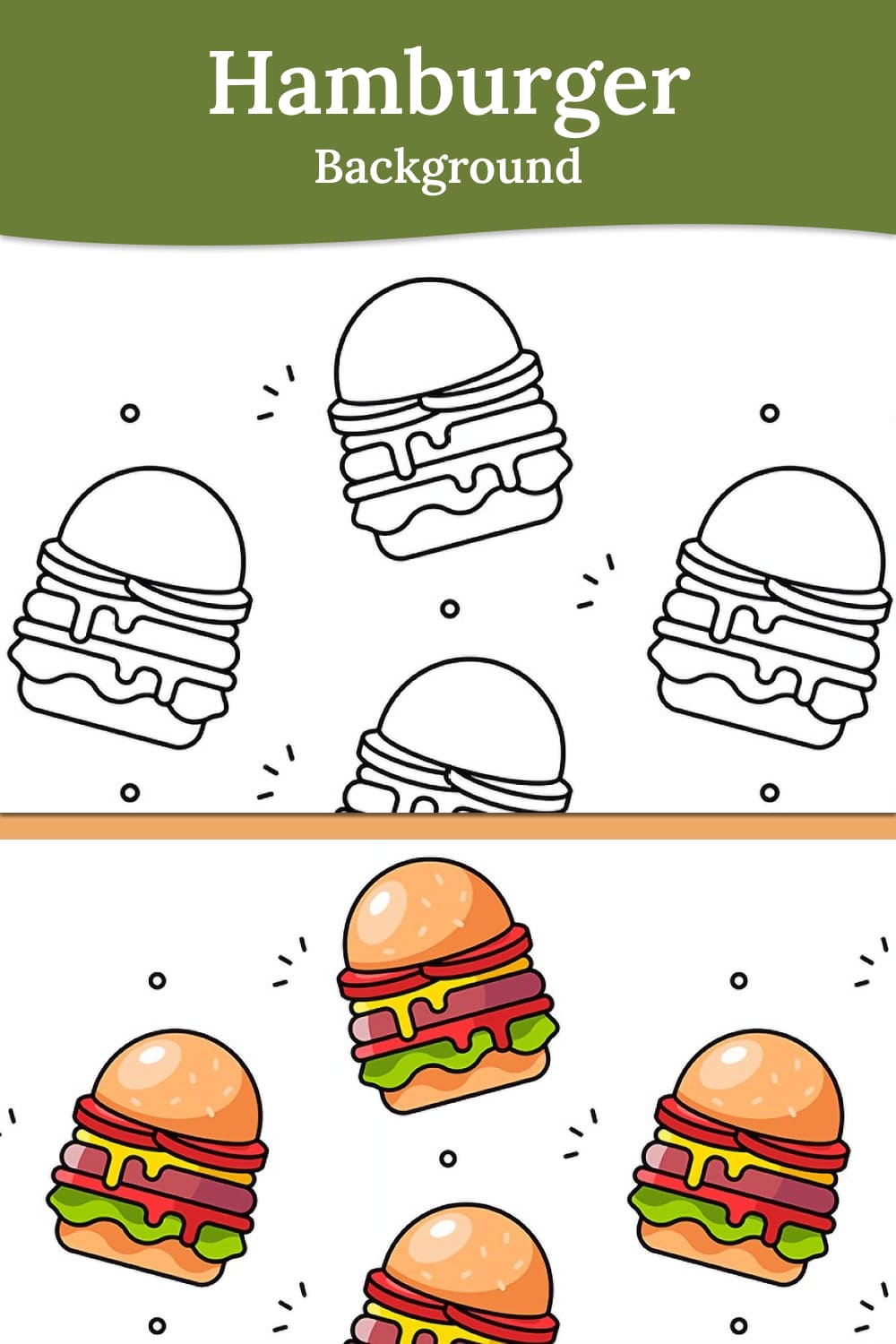 Hamburger background - pinterest image preview.