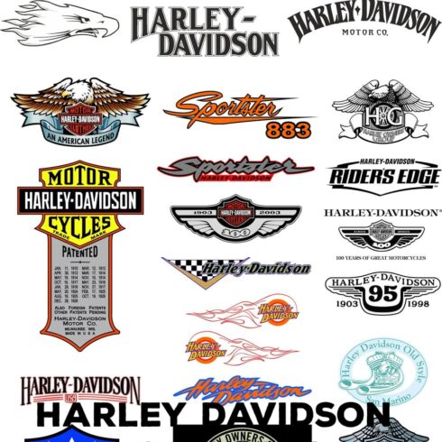Harley Davidson Logos SVG | MasterBundles