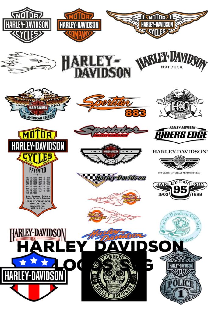 Harley Davidson Logos SVG – MasterBundles