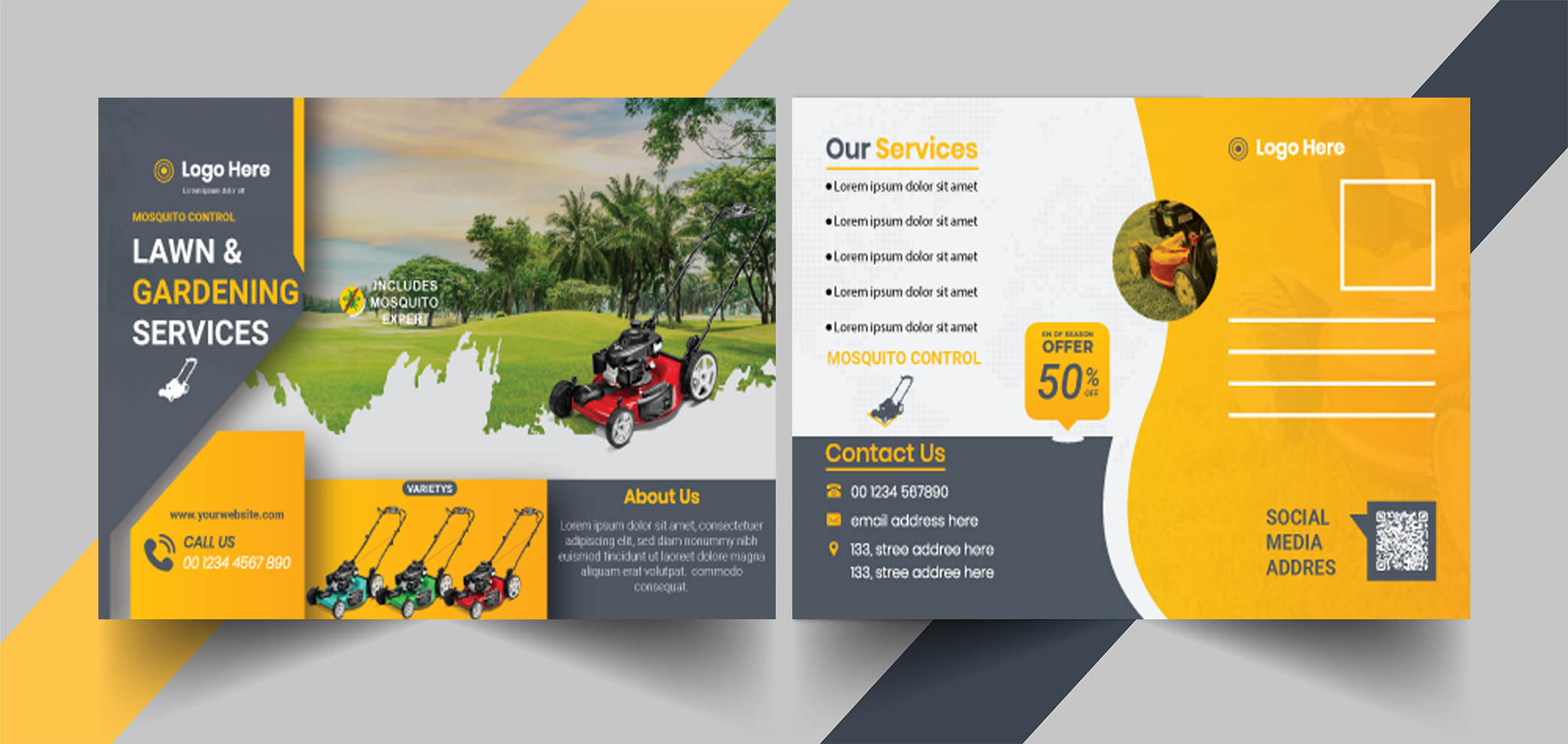 Postcard Template Design